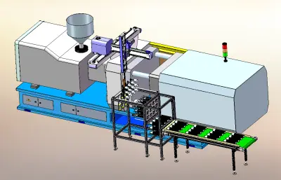 高速侧取机械手纸杯堆叠输送设