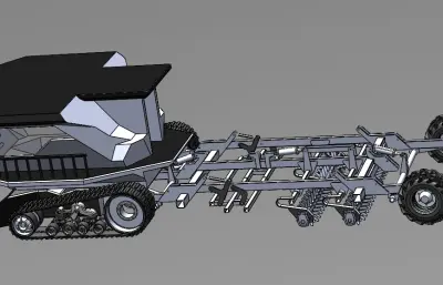 大型农业耕犁机