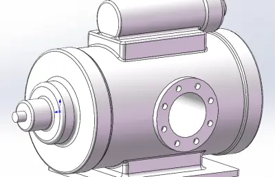 一款螺杆泵三维