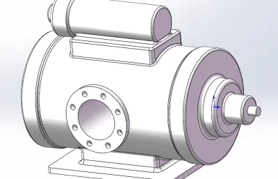 一款螺杆泵三维
