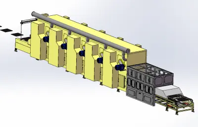 油漆烘烤流水线