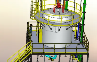 搅拌容器钢平台