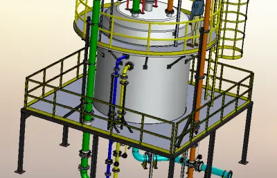 搅拌容器钢平台
