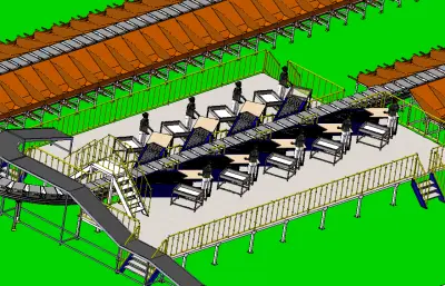 快递智能交叉带分拣机