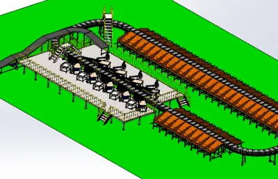 快递智能交叉带分拣机
