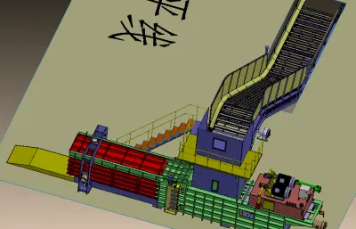 废纸皮全自动打包机