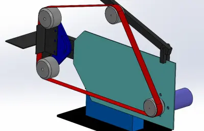水平竖直两用砂带磨床