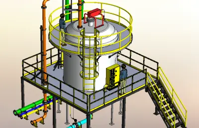 搅拌容器钢平台