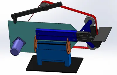 水平竖直两用砂带磨床