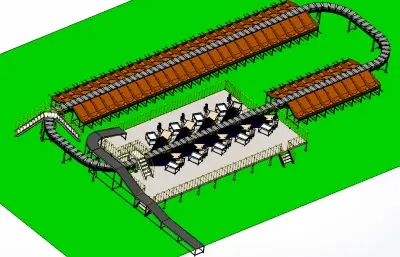快递智能交叉带分拣机