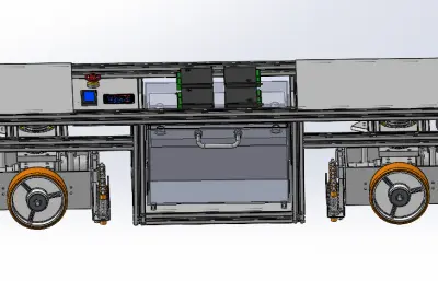 无盖铝型材AGV小车