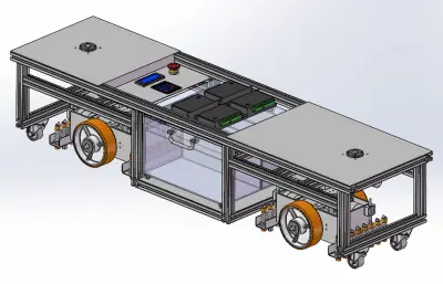 无盖铝型材AGV小车