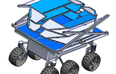 折叠型月球车火星车