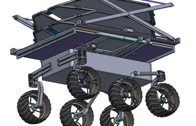 折叠型月球车火星车