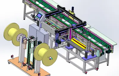 洗墙灯玻璃板包密封胶条设备