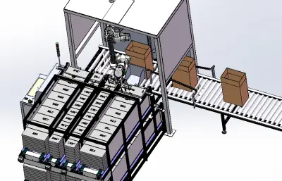 自动化键盘入箱装箱机