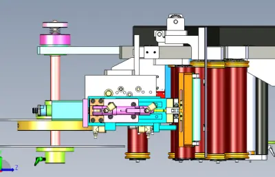 自动化贴标机料卷送料拨料机
