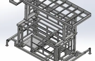钢结构移动车总装