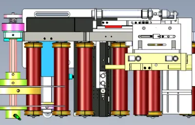 自动化贴标机料卷送料拨料机