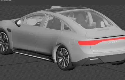 智界S7新能源汽车3D模型素模