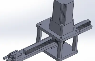 齿条升降夹爪装置