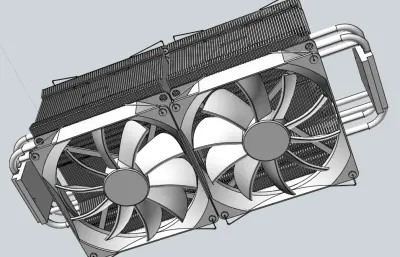 电脑CPU风扇模型