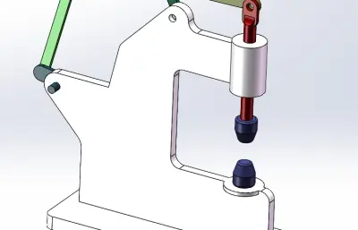 六杆曲柄动力锤机构