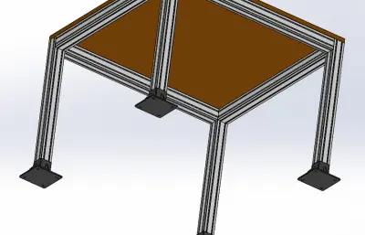 操作台三维模型