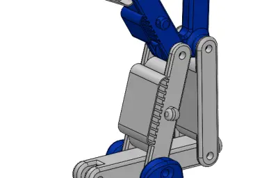 弹性多连杆机械手单爪