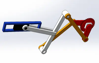 多连杆双曲柄滑块机构