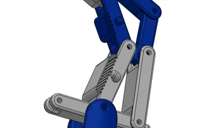 弹性多连杆机械手单爪
