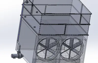 冷凝器外壳（2个风扇）