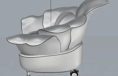 单人沙发 花瓣椅 室内家具