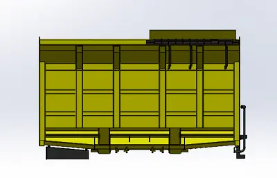 CD110R-3载重11吨履带车厢组装