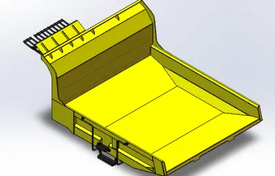 CD110R-3载重11吨履带车厢组装
