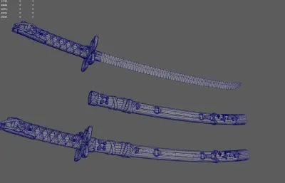 武士刀 日本刀 太刀游戏武器