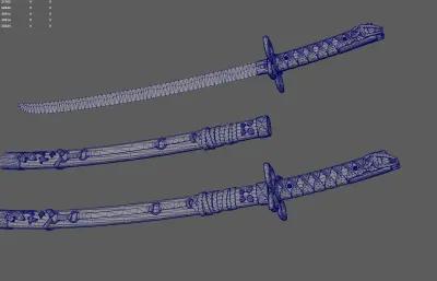 武士刀 日本刀 太刀游戏武器