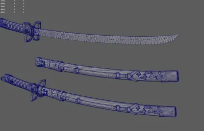 武士刀 日本刀 太刀游戏武器