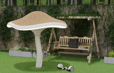 雨棚亭子 蘑菇造型凉亭