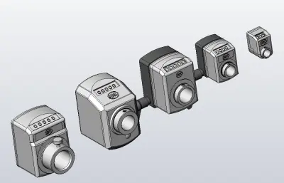 5款数字位置显示器计数器模型