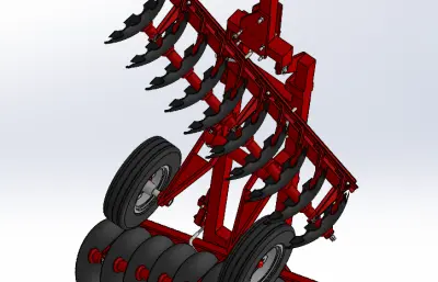 圆盘耙耕作机 耕地机