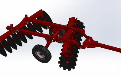 圆盘耙耕作机 耕地机