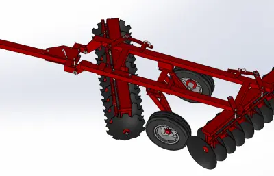 圆盘耙耕作机 耕地机
