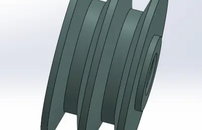 普通V带轮_实心轮