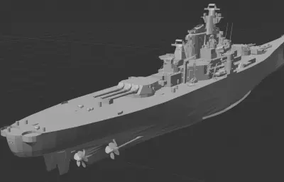 衣阿华级战列舰「尼米兹-金方案」（8门主炮）