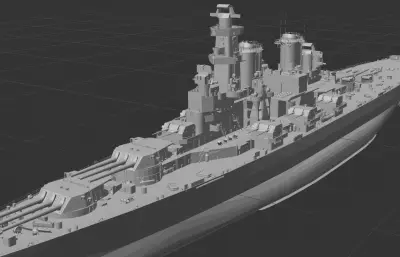 阿拉斯加级大型巡洋舰「方案CA-2D」现代化改装 精模