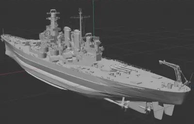 北卡罗来纳级战列舰（架空改装）精模