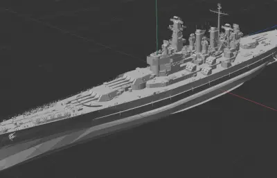 北卡罗来纳级战列舰（架空改装）精模