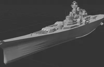 衣阿华级战列舰「尼米兹-金方案」（8门主炮）