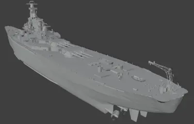 蒙大拿级战列舰「BB65-3方案」（精模）